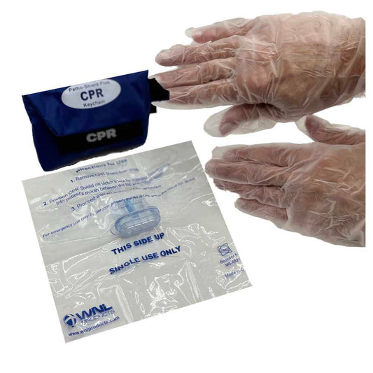 CPR Faceshield & Gloves Key Chain